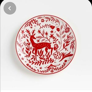 ISO crate and barrel Christmas 2020 vinter salad plate